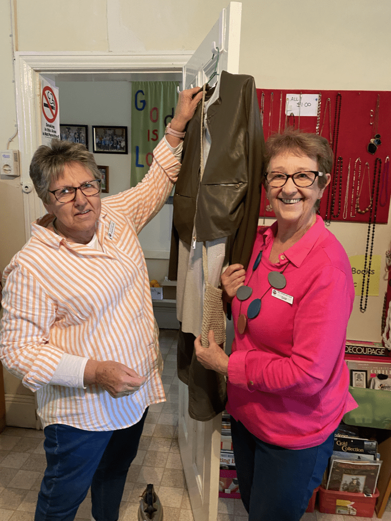 Sandra and Sam will greet you sometimes at the Op Shop